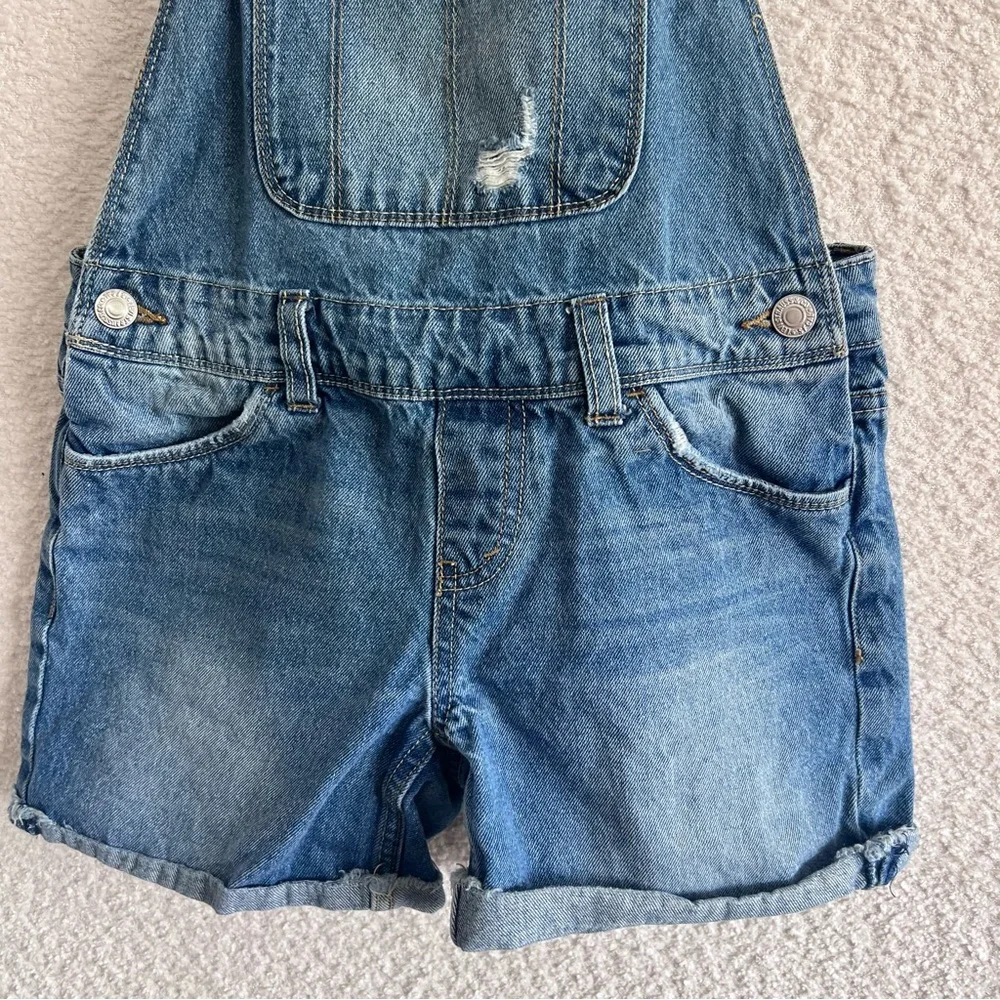 Levi’s Kids Girls Blue Denim Shortalls Overalls 100% Cotton‎ Size 10 Regular